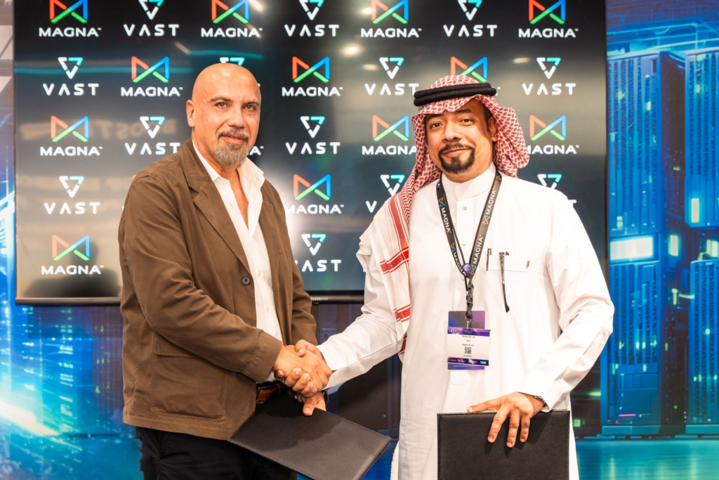 Haider Aziz, General Manager, META, VAST Data and Dr. Moataz BinAli, CEO, Magna AI