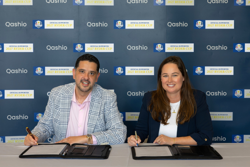 Left to Right - Armin Moradi, CEO of Qashio and Katherine Palethorpe, Managing Director Middle East at DP World Tour